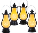 Pumpkin Lantern with Light, 16 cm