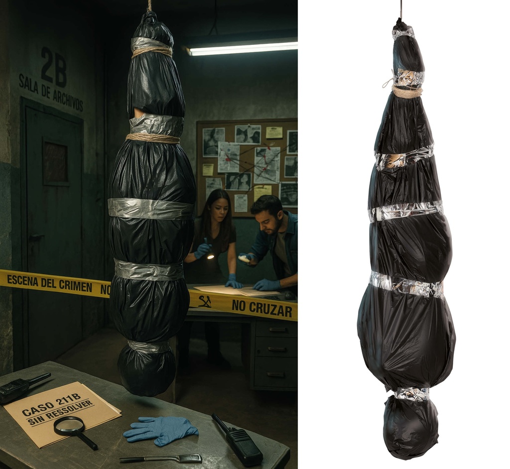 Inflatable Set Of Dead Man In A Bag 178 Cms