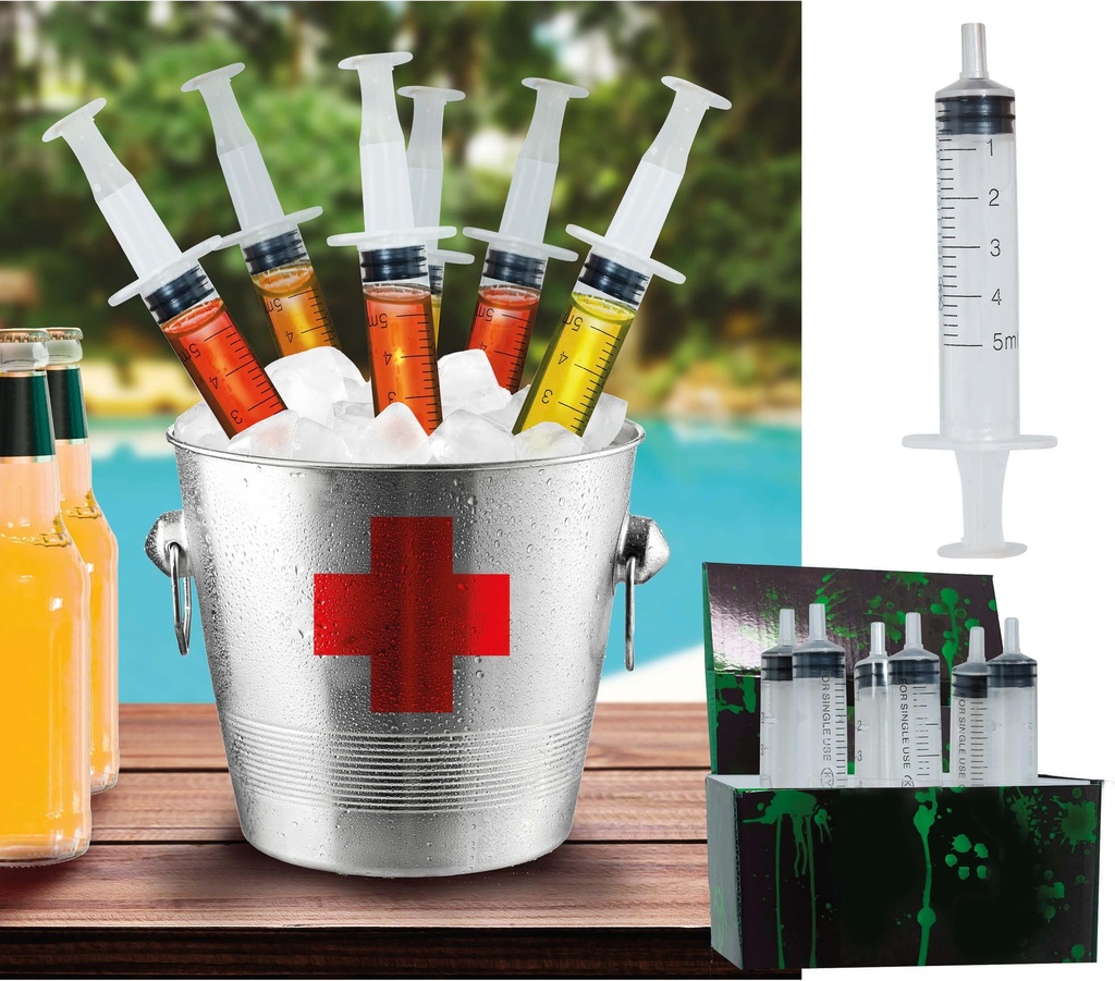 Box Of 6 Syringes, 9 Cms