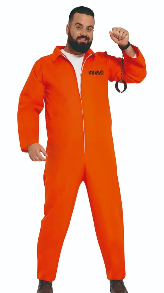Adult Convict/Prisoner Orange Costume