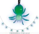 Spiders Led Light-up Battery Operated Garland (10 spiders/Garland)