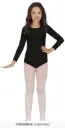 Long Sleeve Black Child Maillot