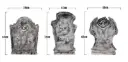 Styrofoam Tombstone 50x60 cm - Skull 1 pc