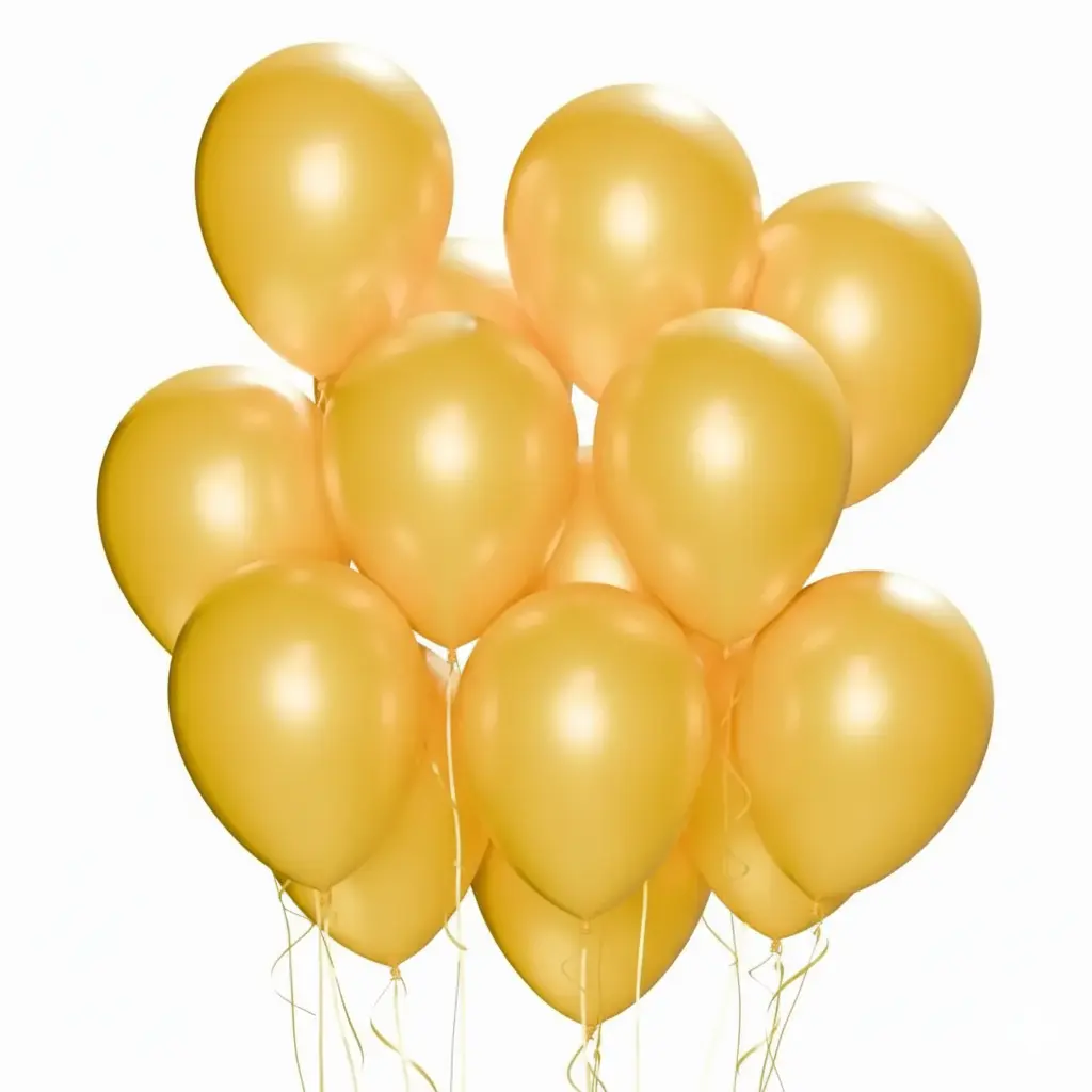 12 Inch Latex Balloon Normal Gold