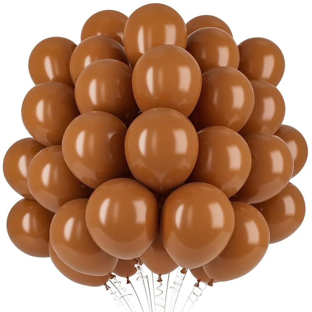 12 Inch Latex Balloon Normal Brown