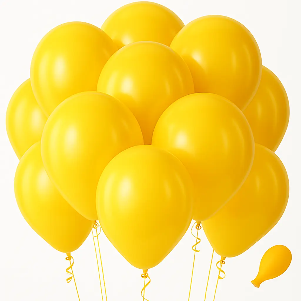12 Inch Latex Balloon Normal Yellow