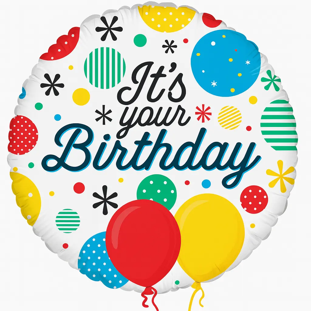  18 Inch It's Your Birthday Design