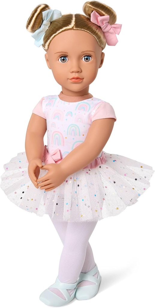 Doll W/ Rainbow Ballet Outfit, Kassia