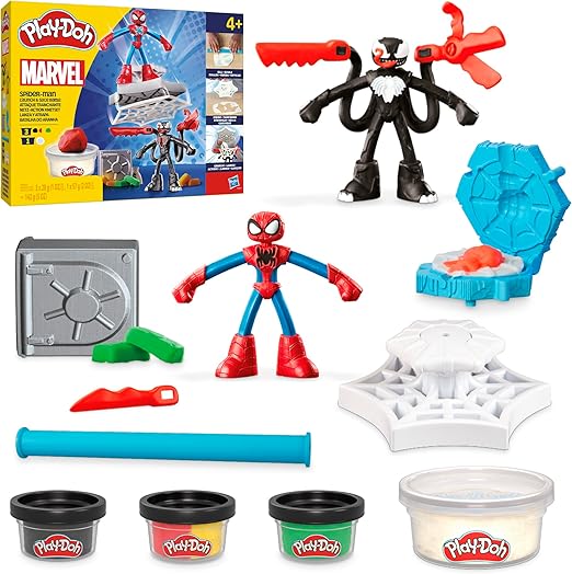 Play-Doh Spiderman Launch And Slice Battle