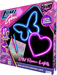 Diy Heart & Butterfly Neon Wall Lights