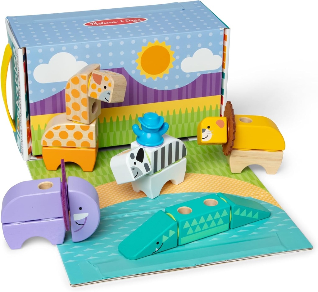 Blockables Safari Animals Building Set