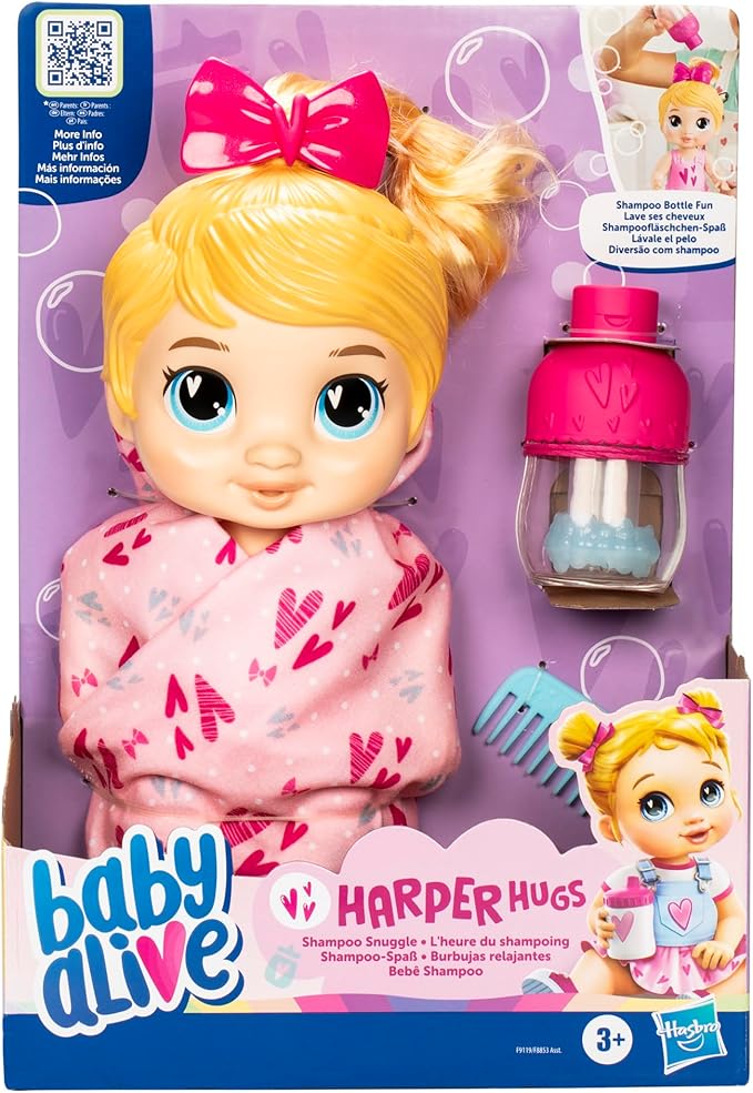 Baby Alive Pretend Shampoo Snuggle Bldh Harper
