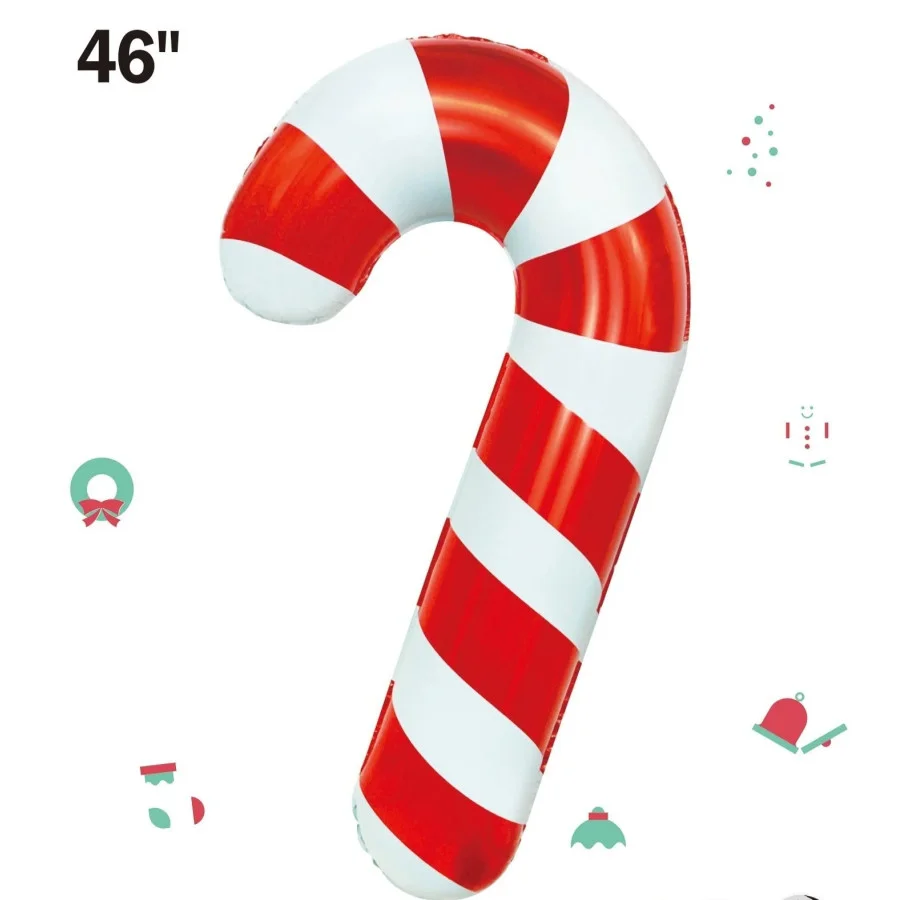 46 inch Red Candy Cane balloon