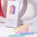شموع كيك ماكرون باريس اللؤلؤية