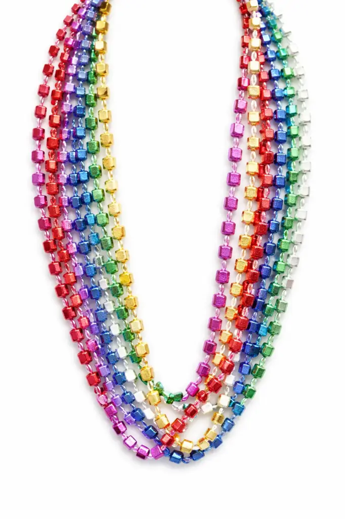 33 Inch Bead Necklace Dice New Year Pcs