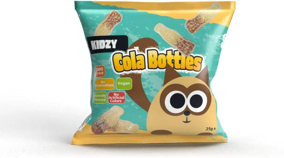 Kidzy - Vegan Cola Bottles Gummy Candy 25g