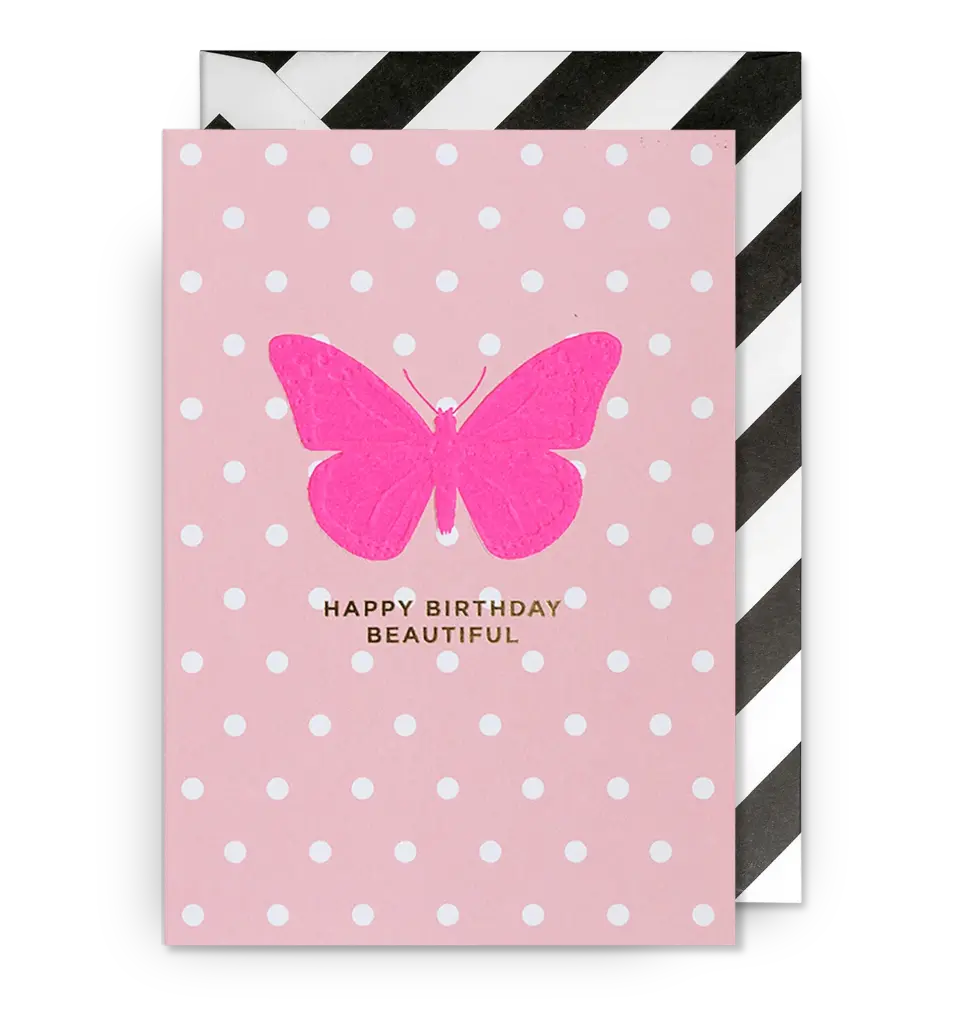 Beautiful Butterfly Birthday Card