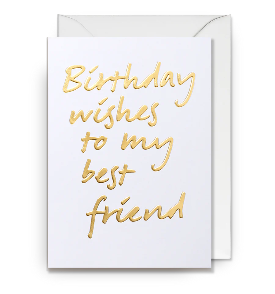 To My Best Friend Birthday Card