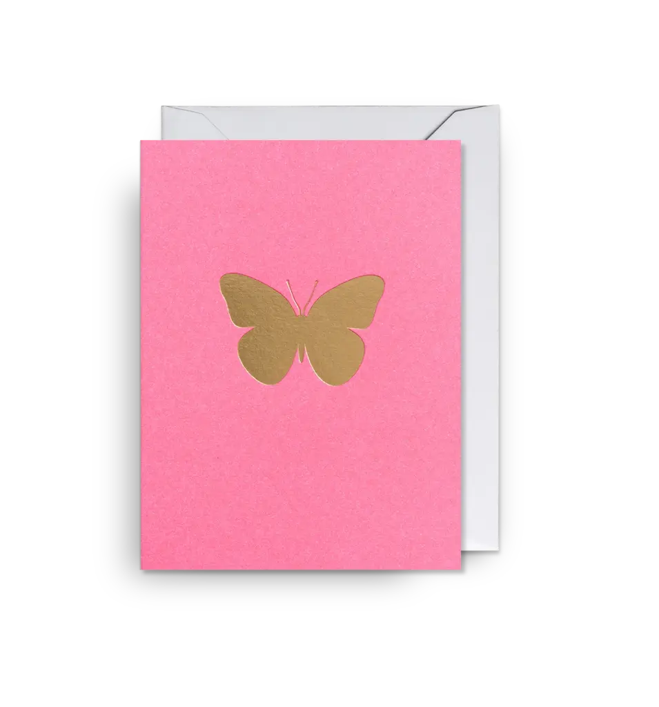 Golden Butterfly Mini Card