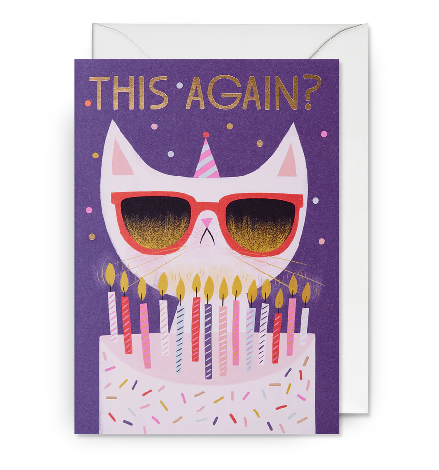 This Again? Grumpy Cat Birthday Card