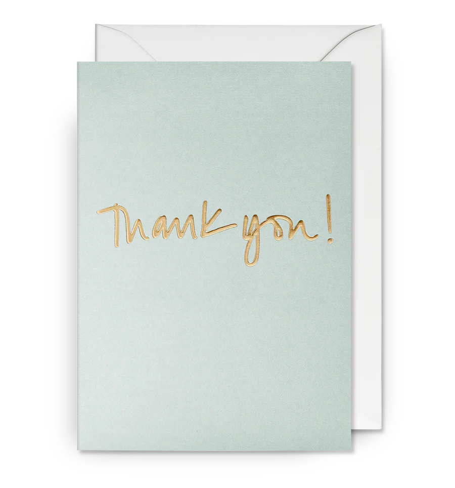 Modern Script Thank You Card
