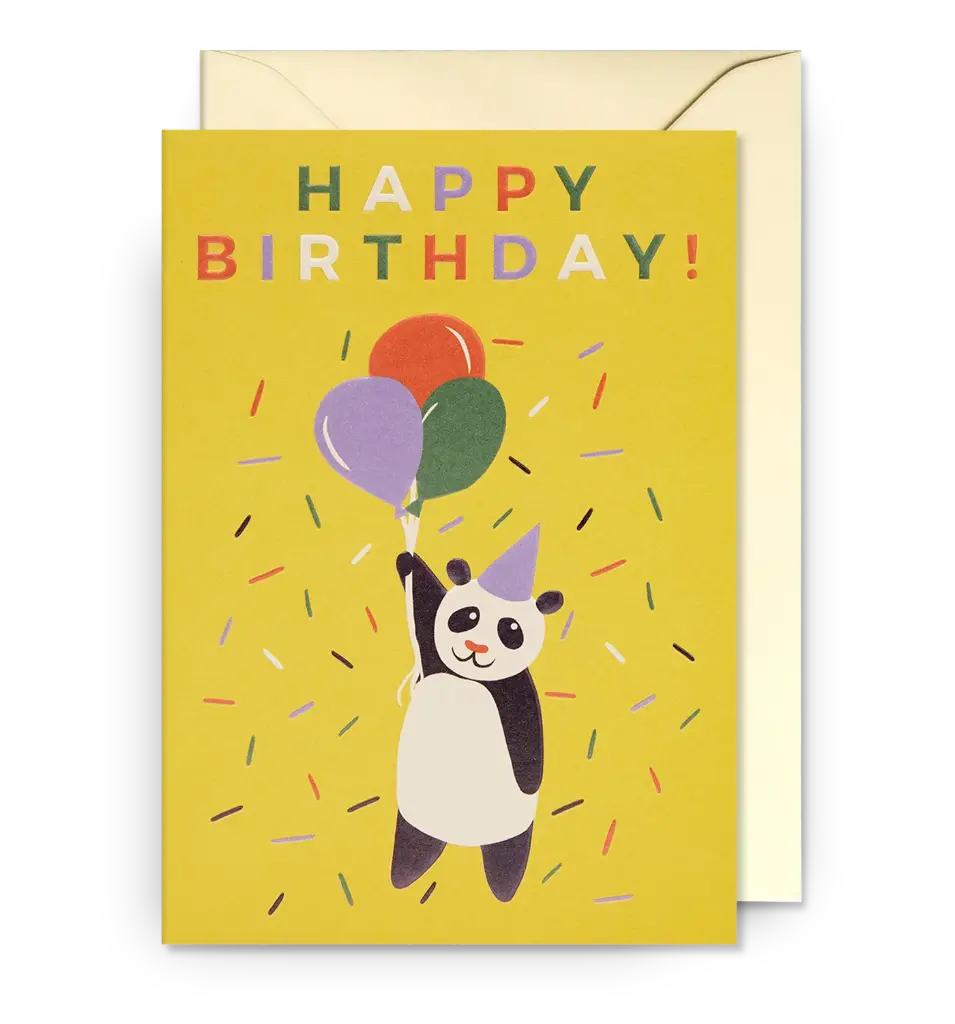 Happy Birthday! Panda Greeting Card