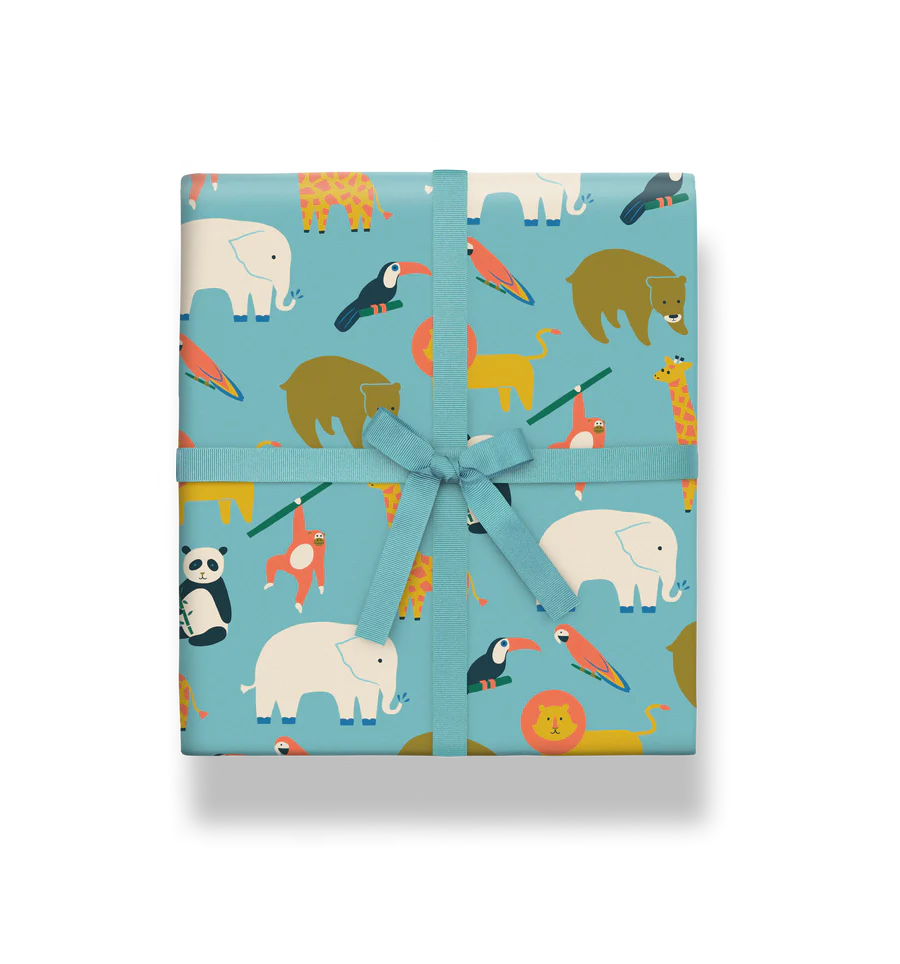 Zoo Animals Gift Wrap