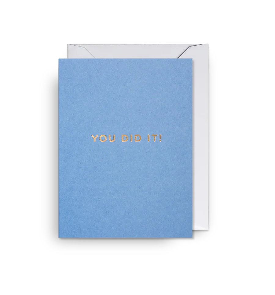 Mini Card (9X12)cm-You Did It!