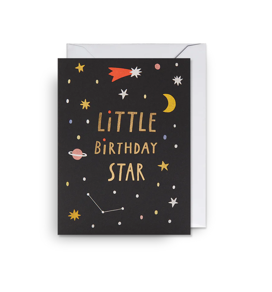 Little Birthday Star Illustrated Mini Card