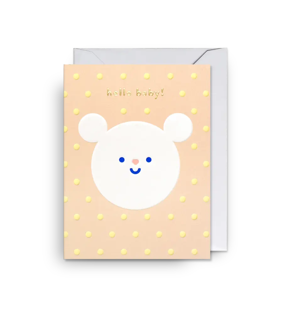 Hello Baby Bear Mini Card