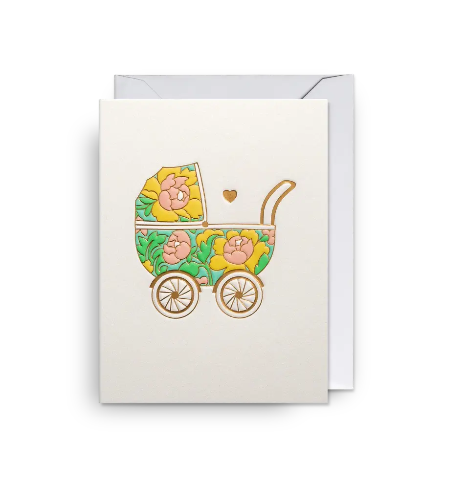 Decorative Pram Mini Card