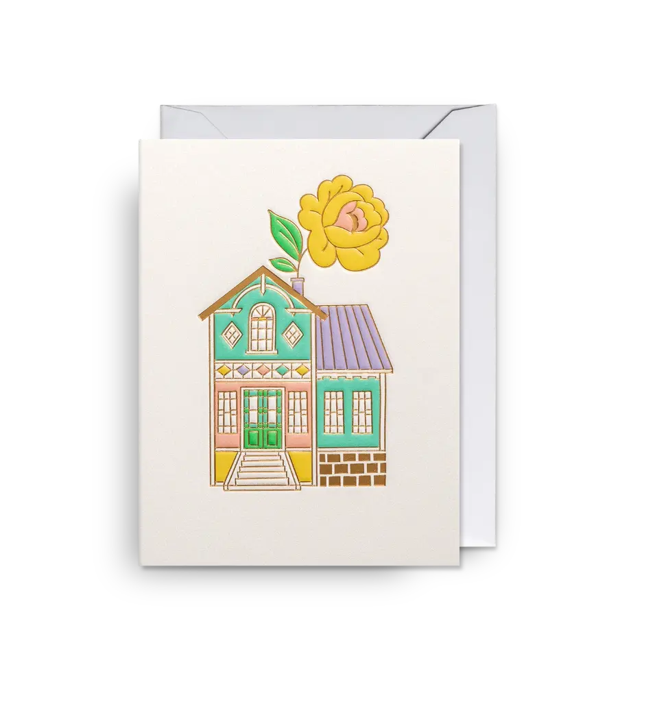 Flower House Mini Card