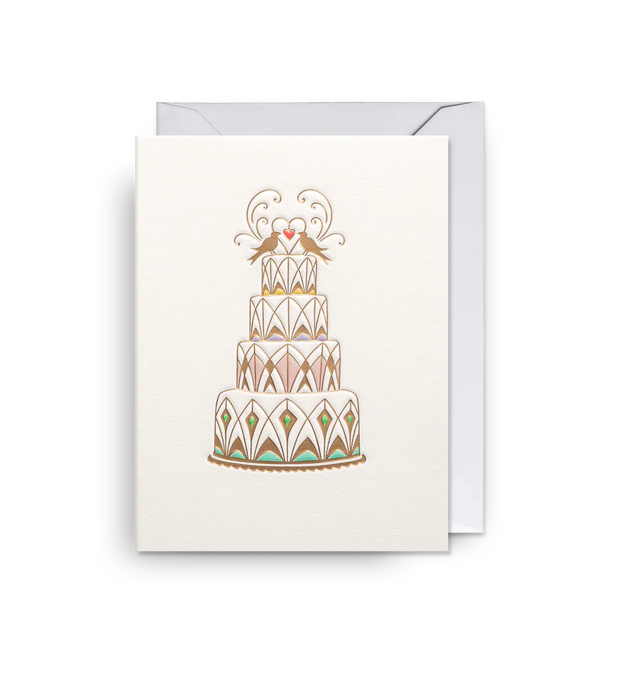 كرت صغير - كعكة زفاف فاخرة