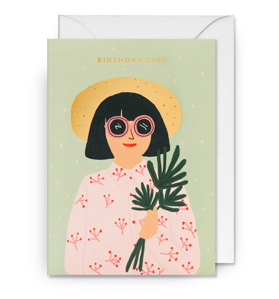 Greeting Card(11X15.5)cm-Birthday Girl