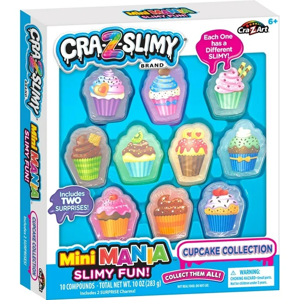 CraZSlimy Mini Mania Slimy Fun Cupcakes
