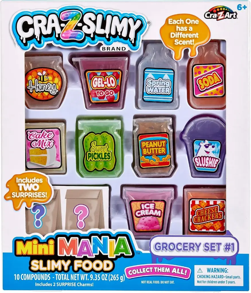 CraZSlimy Mini Mania Slimy Treats Grocery Set