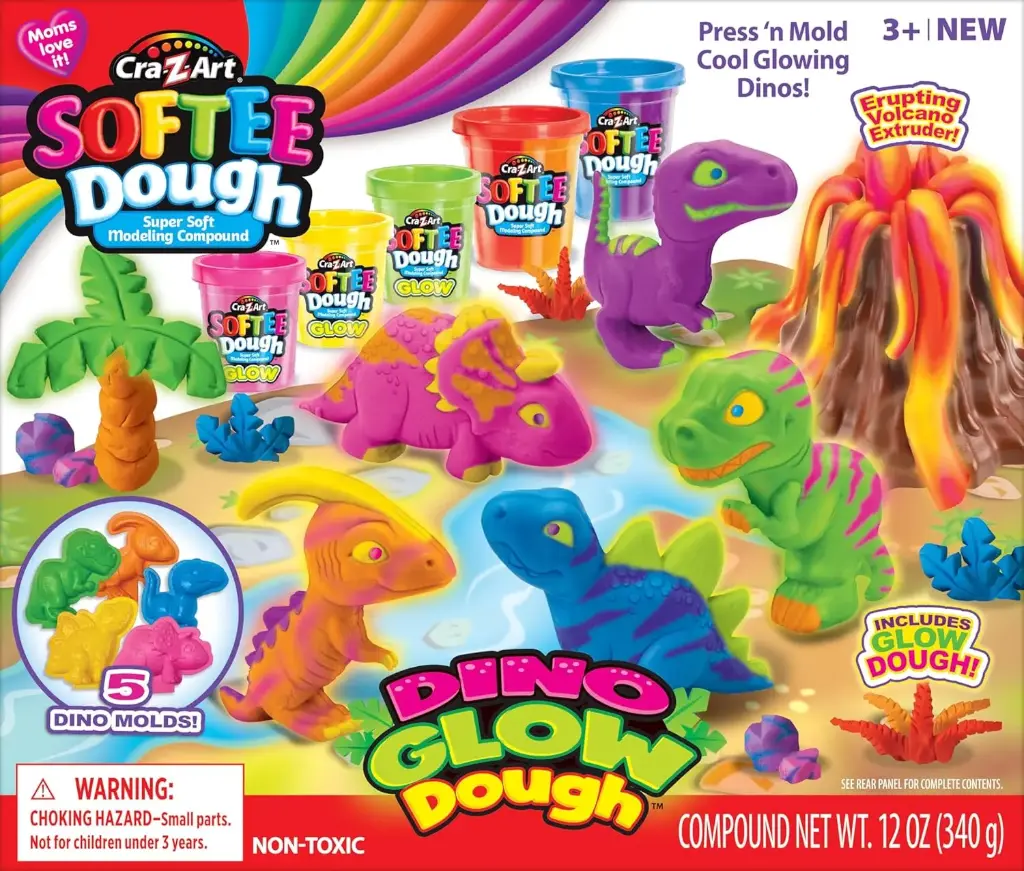 Softee Dough Dino Glow Dough 