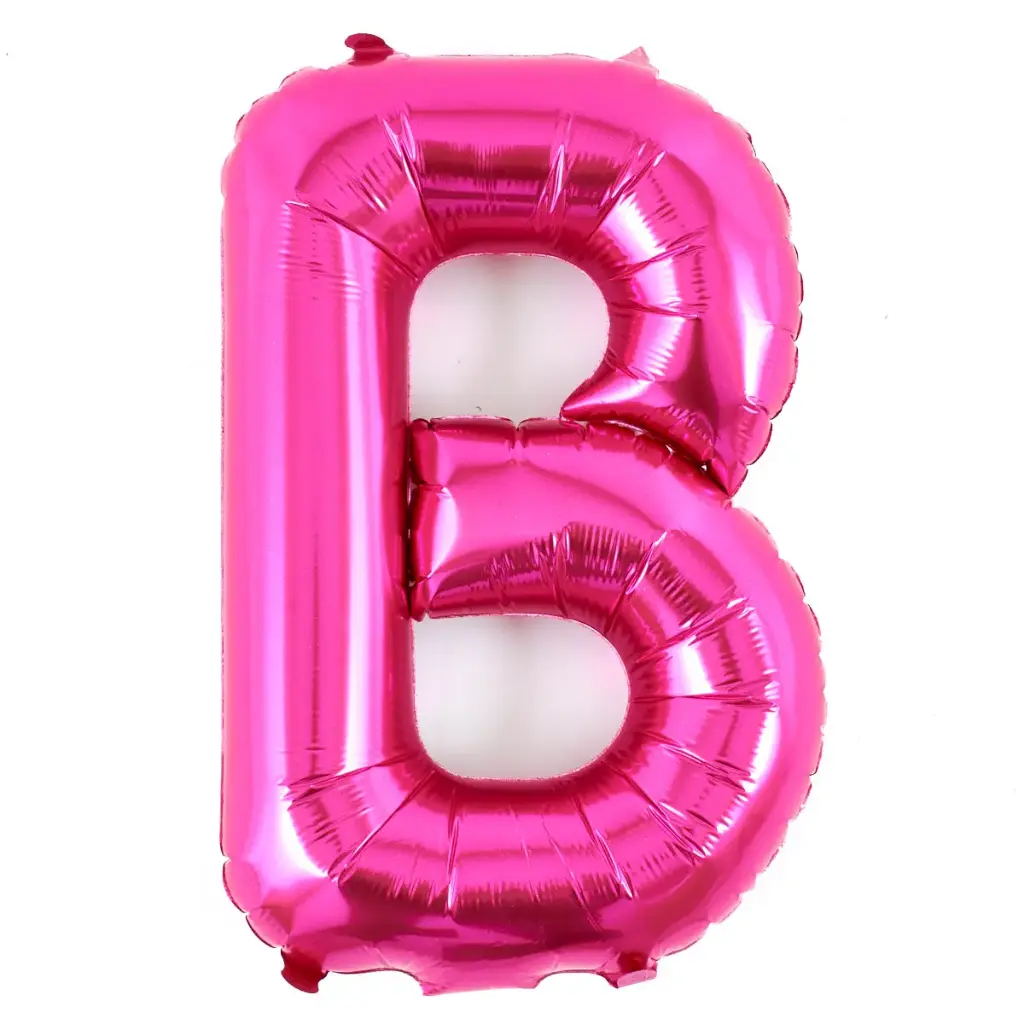 16"Mylar Airfilled Balloon Rose Letter B