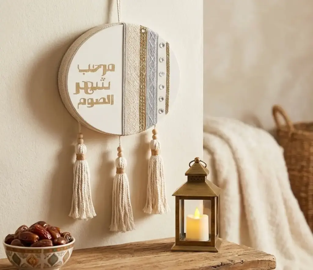 Ramadan Wall Daff Decor 40cm – Gold Stripe Mix 