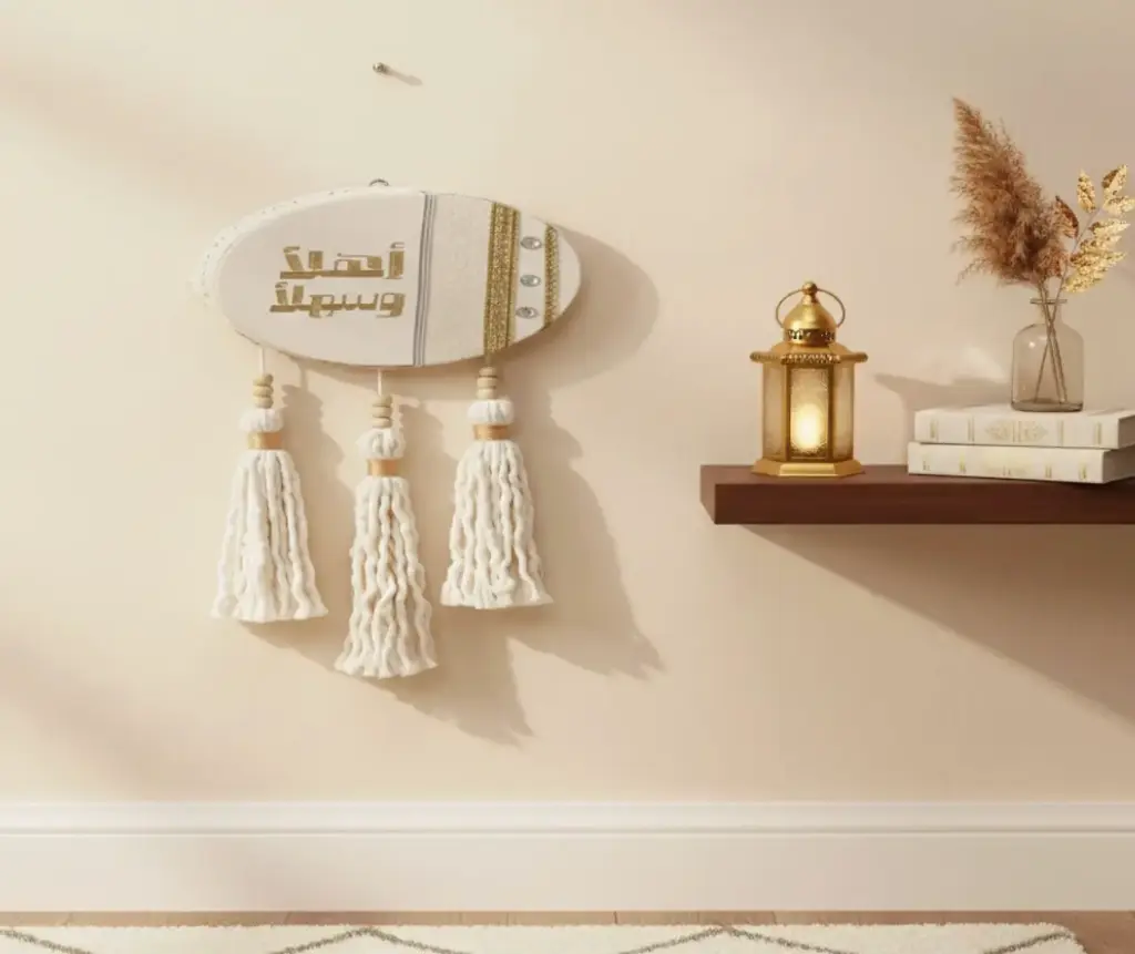 Ramadan Wall Daff Decor 30cm – Gold Stripe Mix