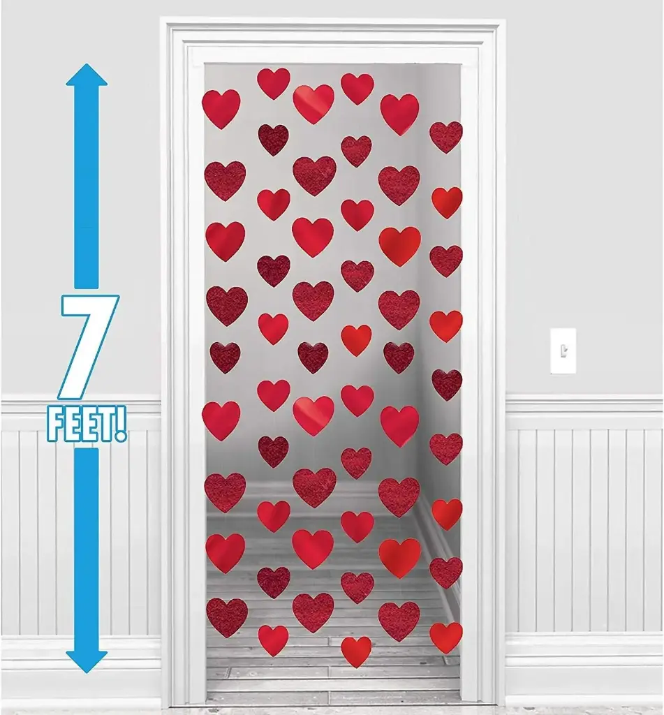 Candy Hearts Foil String Decorations 7 FT