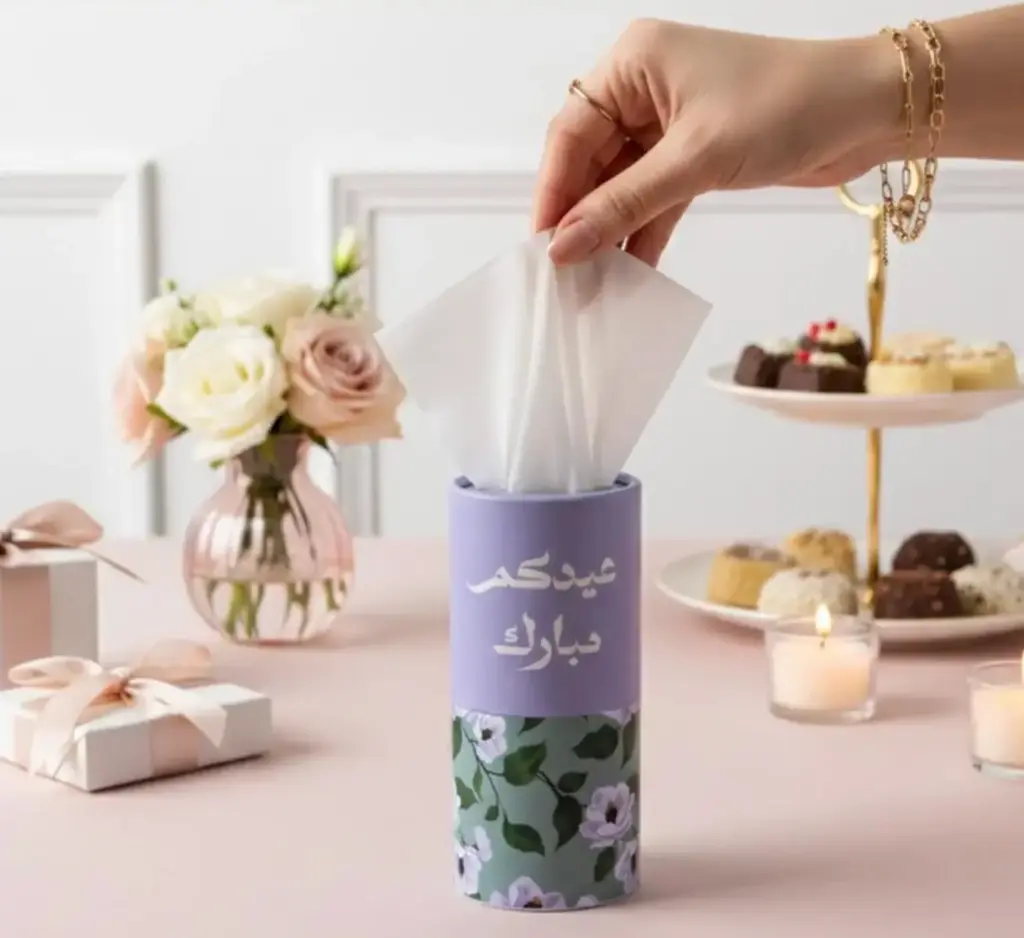 Eid Tissue Box Covers - Mauve 