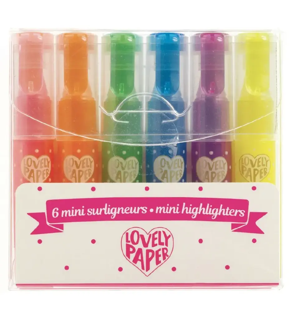Djeco Lovely Paper – 6 Mini Highlighters