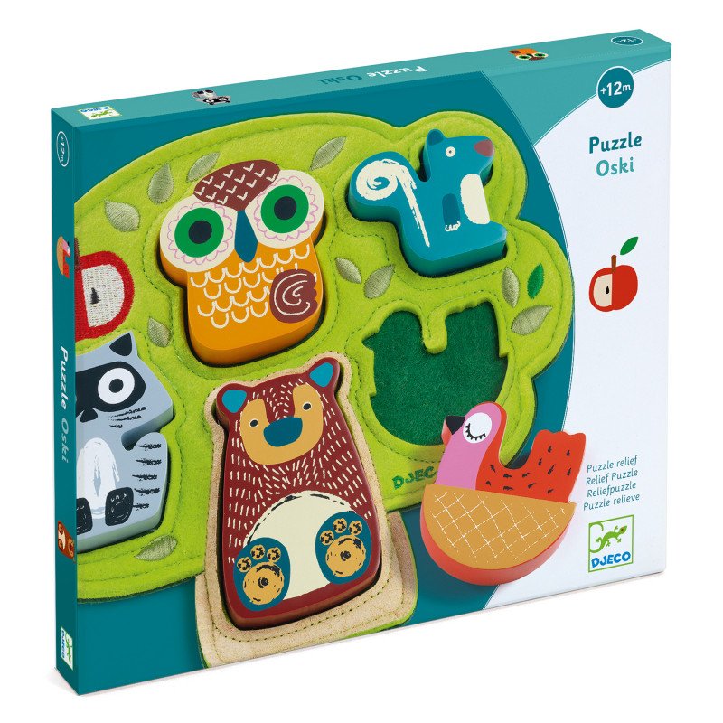 Djeco Felt & Wooden Puzzle – Oski