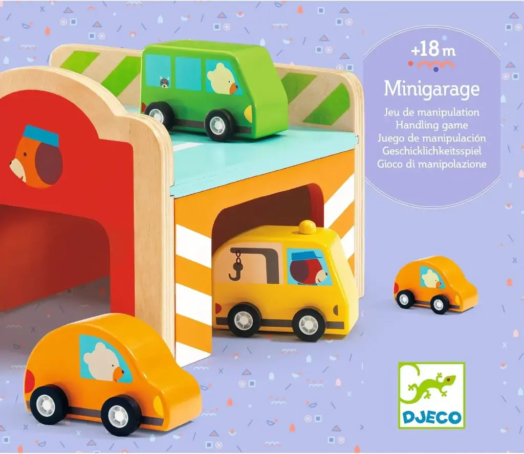 Djeco Wooden Mini Garage Toy