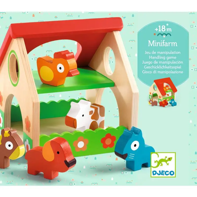 Djeco Wooden Mini Farm Toy