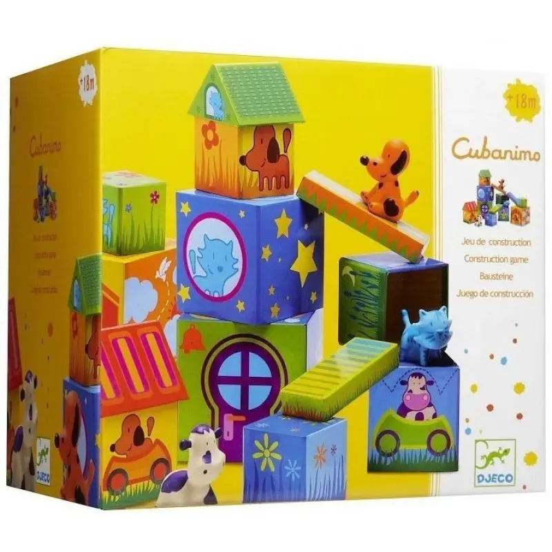 Djeco Cubanimo Stacking Cubes Toy