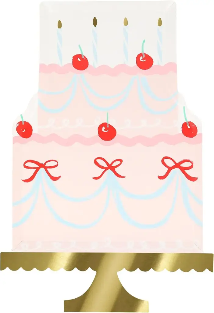 Meri Meri Fancy Cake Shaped Plates (Pack of 8)