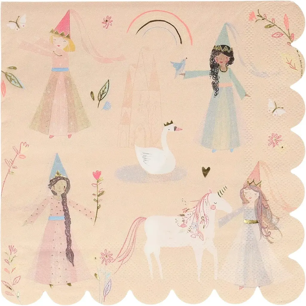 Meri Meri Magical Princess Large Napkins (Pack of 16)