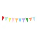 Meri Meri Bright Tissue Flag Garlands (Pack of 2)